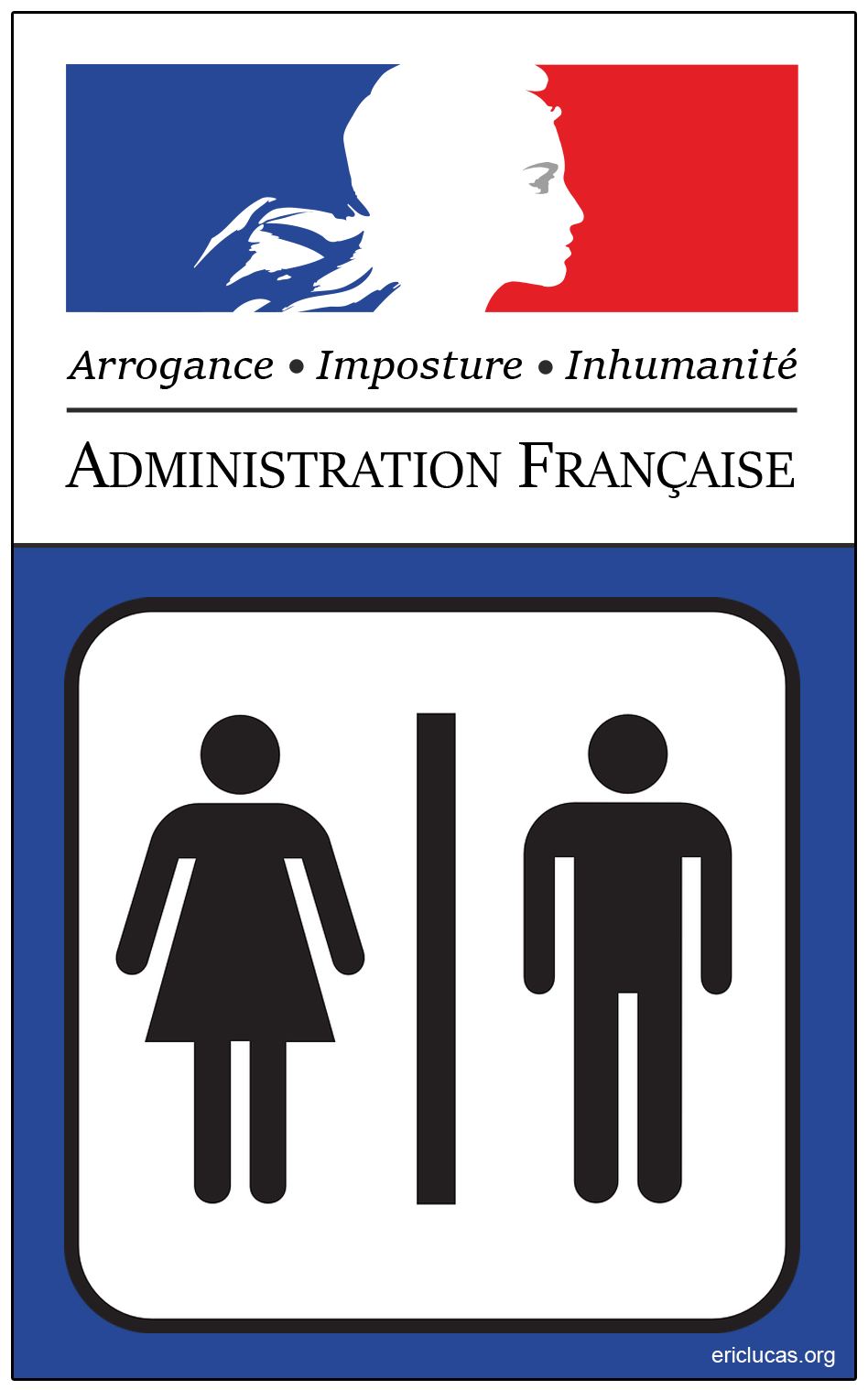 Logo des usurpateurs, tortionnaires, saleté d'Administration française
